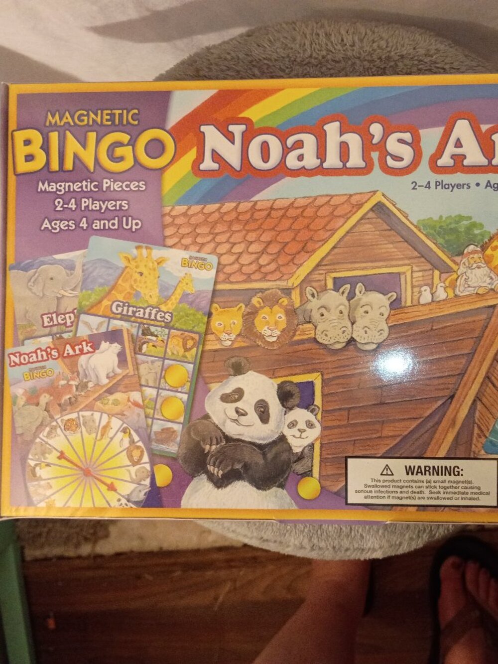 Noah's Ark Magnetic Bingo Game NWT